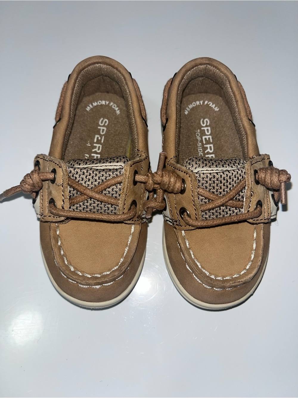 Sperry Kids Tan/Brown Boat Shoes